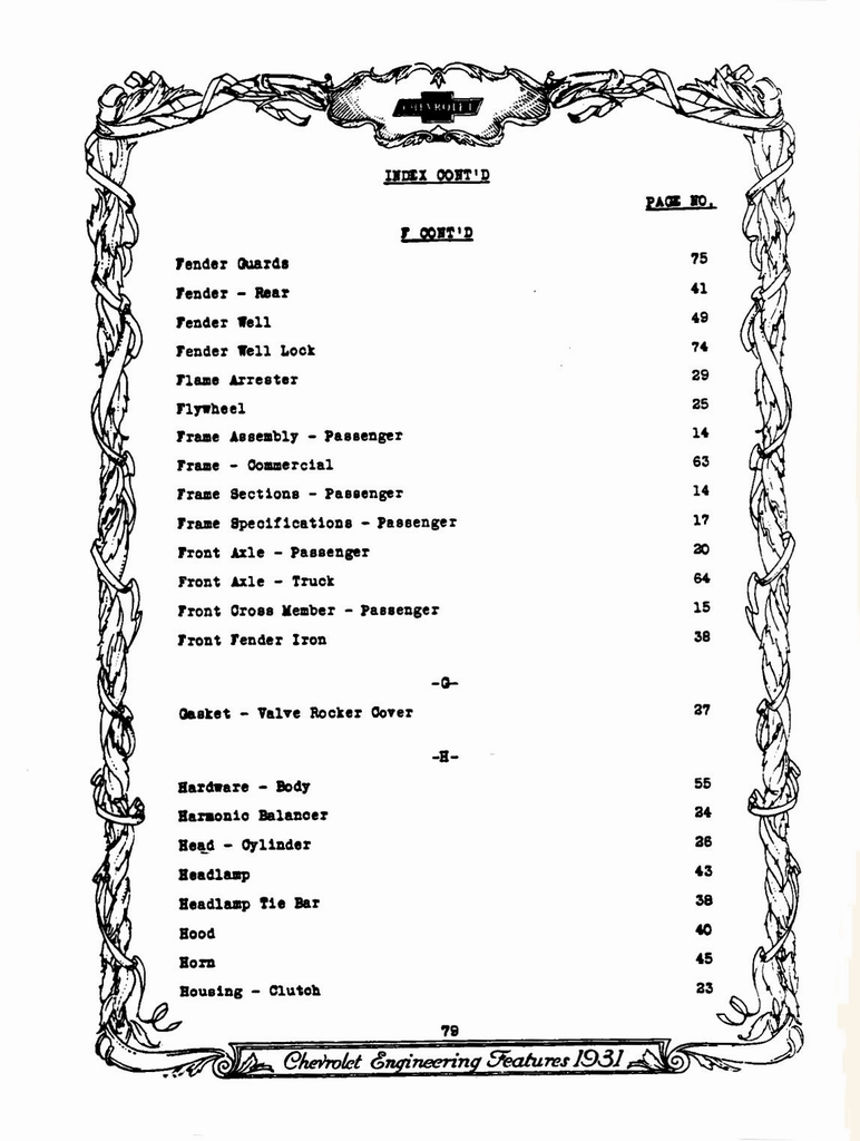 1931 Chevrolet Engineering Features Page 39